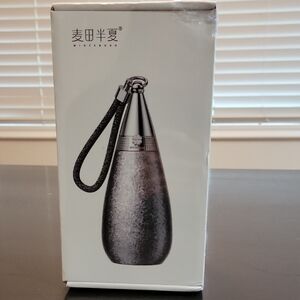 NEW Gray Water Bottle with Strap